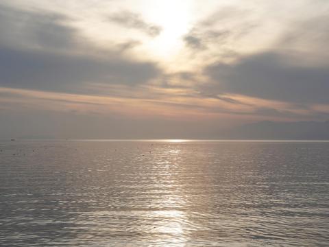 長浜の夕日
