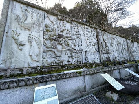 天竺渡来佛伝図レリーフ「釈迦一代記」