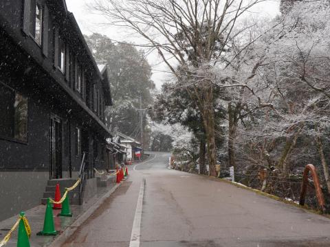 吉城川沿いの道