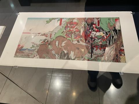 摂州一の谷鵯越ヨリ義経平家ヲ攻ル図