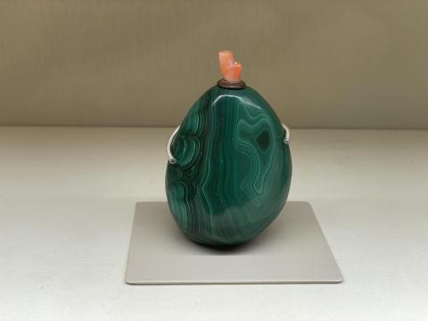 孔雀石 鼻煙壺