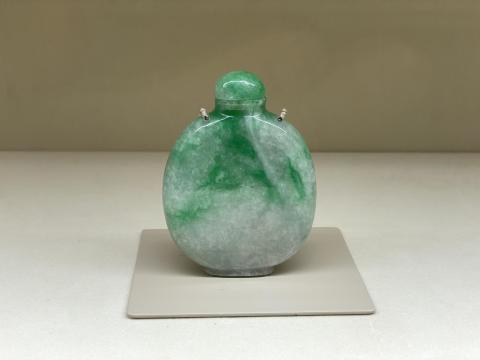 翡翠写玻璃 鼻煙壺