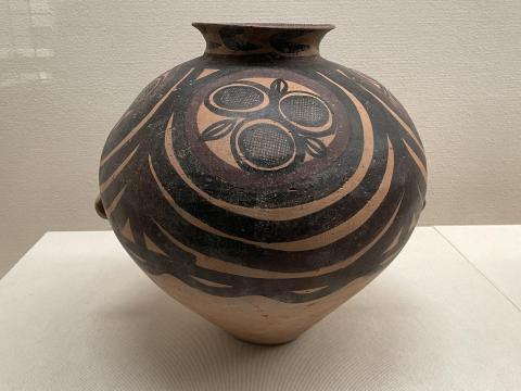 彩陶双耳壺
