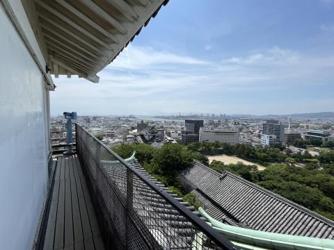 和歌山城からの眺め