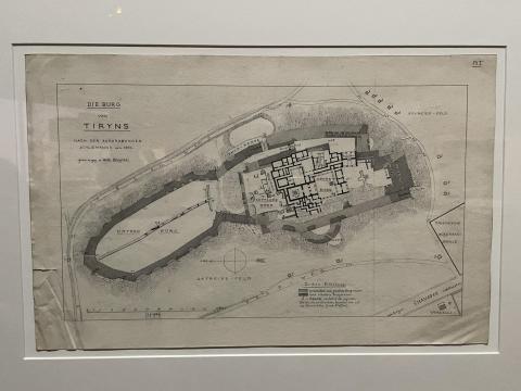 ティリンス遺跡調査報告書原画調査平面図
