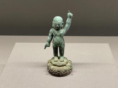 青銅 誕生仏立像 
