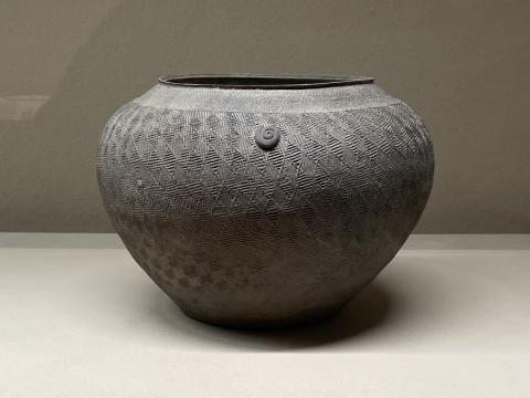 灰陶 印文 壺