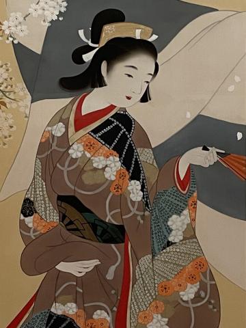 伊藤小坡 花見之図
